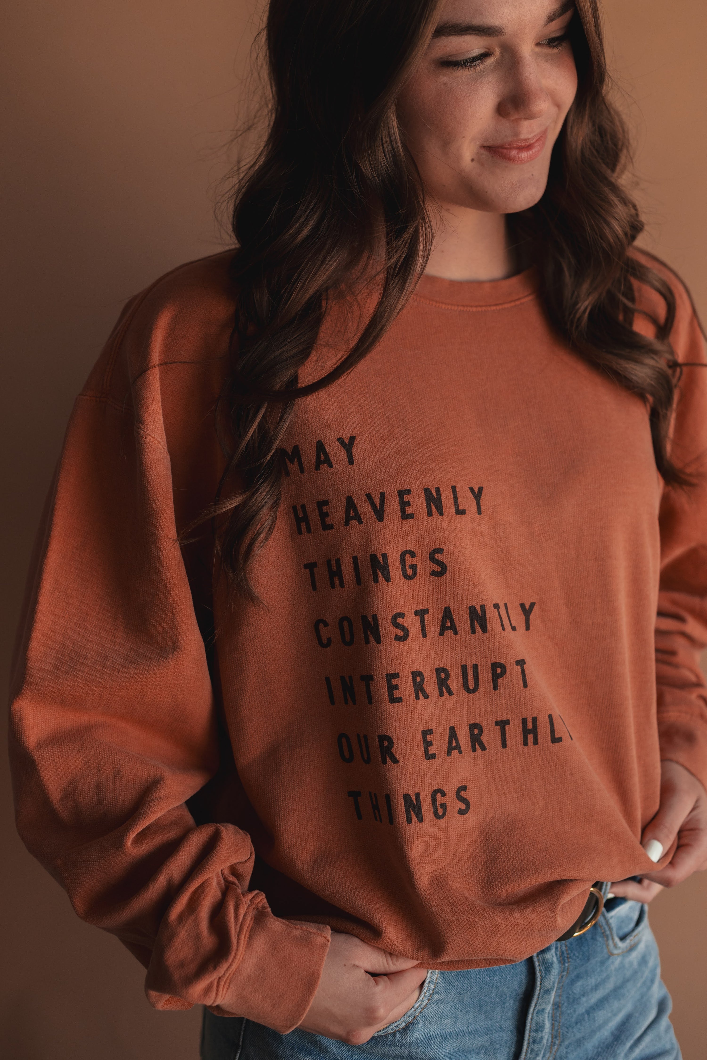 Heavenly Things Pullover- Clay