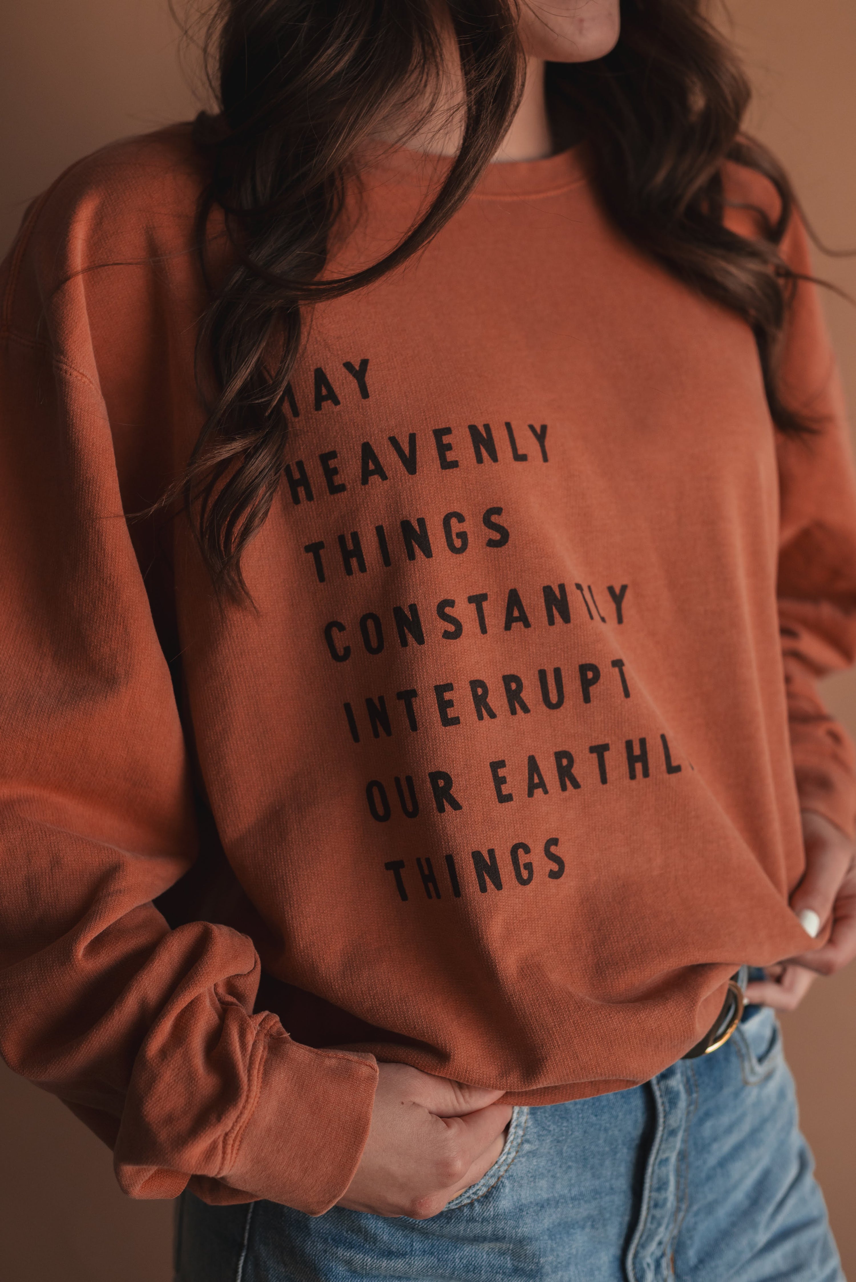 Heavenly Things Pullover- Clay