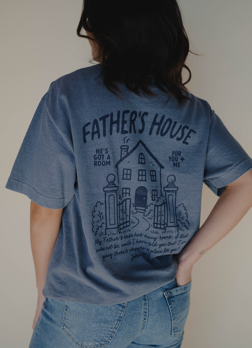 Father's House Tee - Blue – Dear Heart