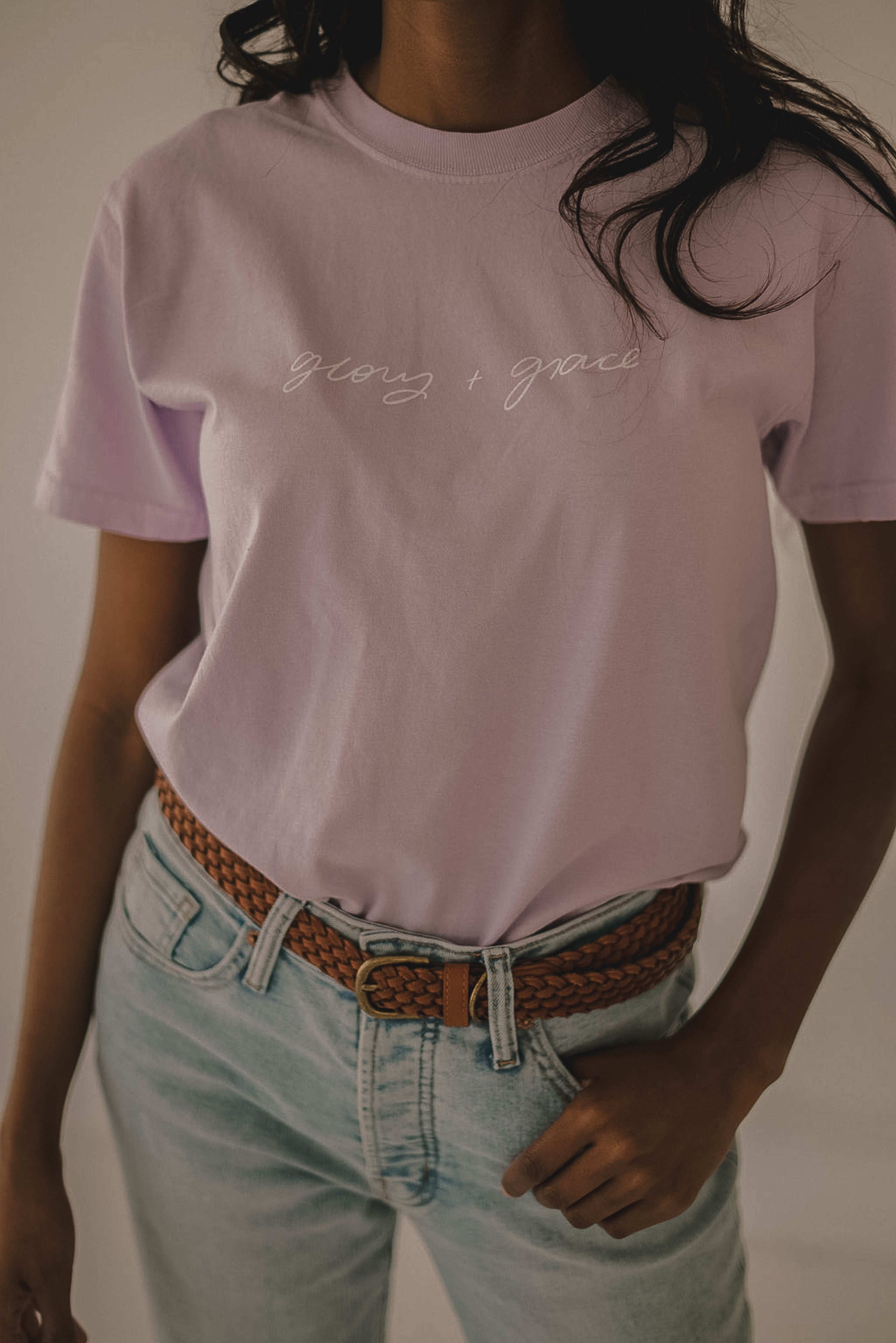 Glory + Grace Tee- Orchid