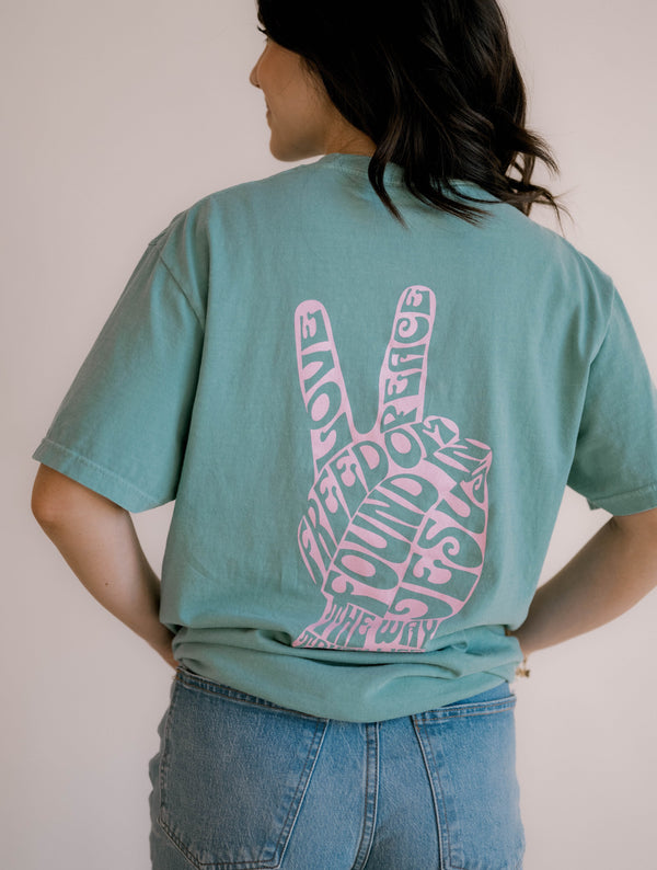 The Way Tee- Seafoam