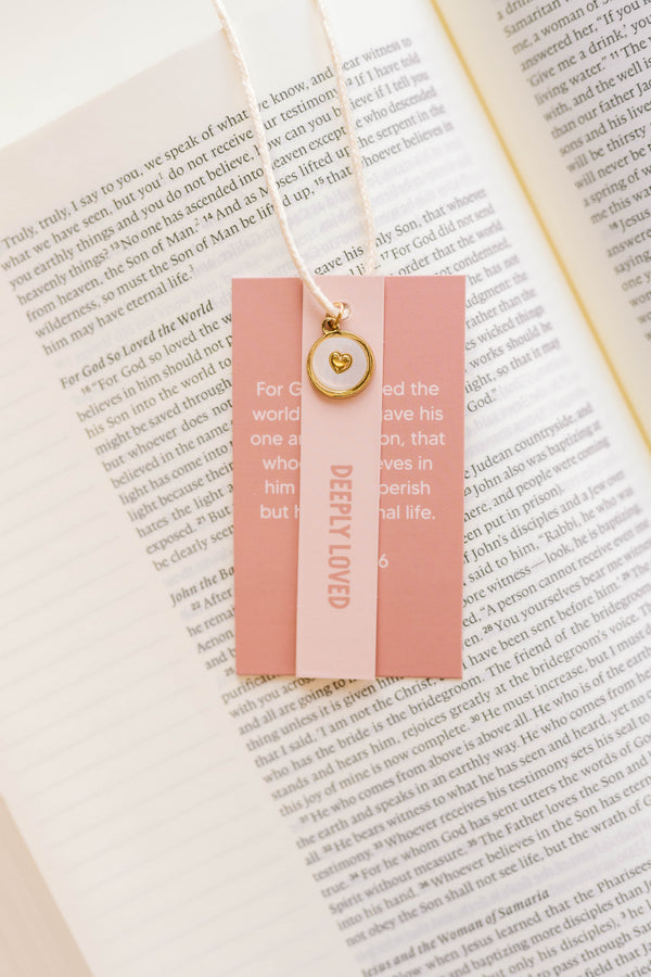 Deeply Loved Heart Charm