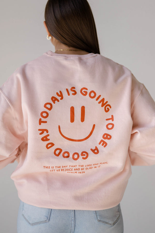 Good Day Pullover- Blush