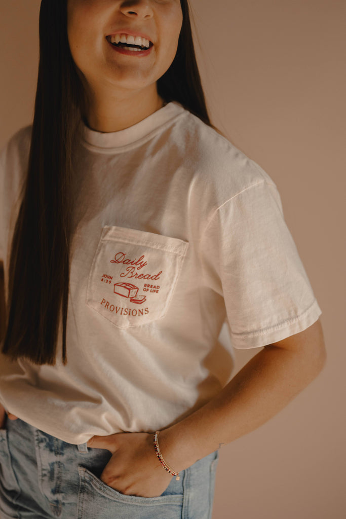 Daily Bread Tee- Ivory