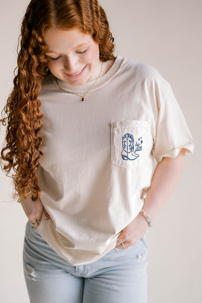 Walk By Faith Tee - Ivory