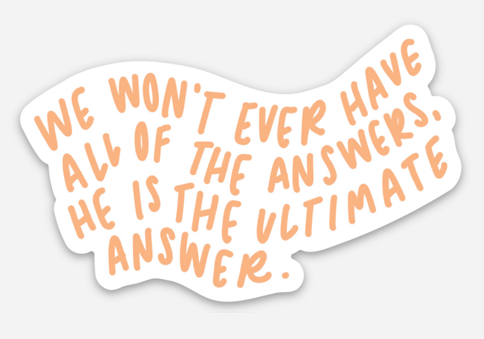 Ultimate Answer Sticker