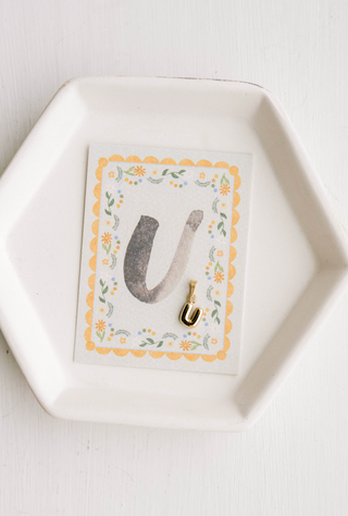 U - Letter Charm