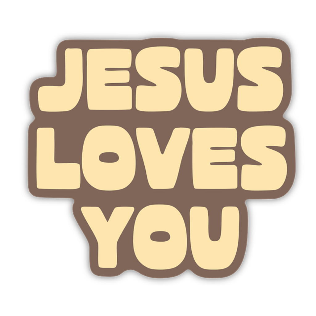 Jesus Loves You Sticker